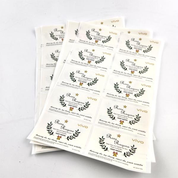 Autocollants en vinyle étanches pour les bouteilles chimiques quotidiennes