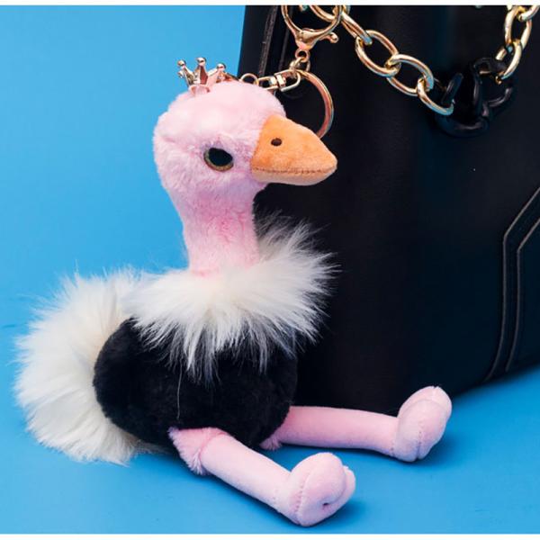 Anti Corrosion Plush Keychain Toys Soft Feeling Skin Friendly 22 * 10CM