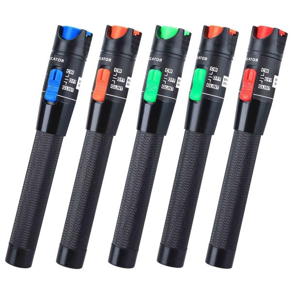 FTTH 光ファイバーケーブルテスト 赤レーザー障害追跡器 ユニバーサルインターフェース 2.5MMコネクタ SC/ST/FC 視覚障害検出器 5-50MW