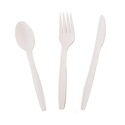 Environmentally Friendly Cornstarch Utensil Compostable Disposable Cutlery