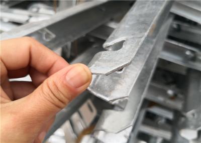 45° Barbed Wire Extension Arm , 3 Strand Galvanized Barb Wire Arm 2 1/2 X 1 5/8