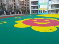 Plancher en caoutchouc de terrain de jeu sportif sur mesure pour l'école maternelle