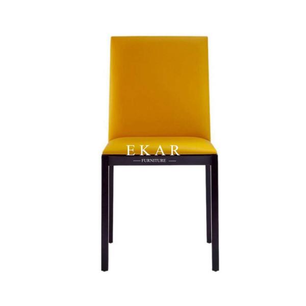 Modern Upholstered Ash Wood Leather Dining Room Chair