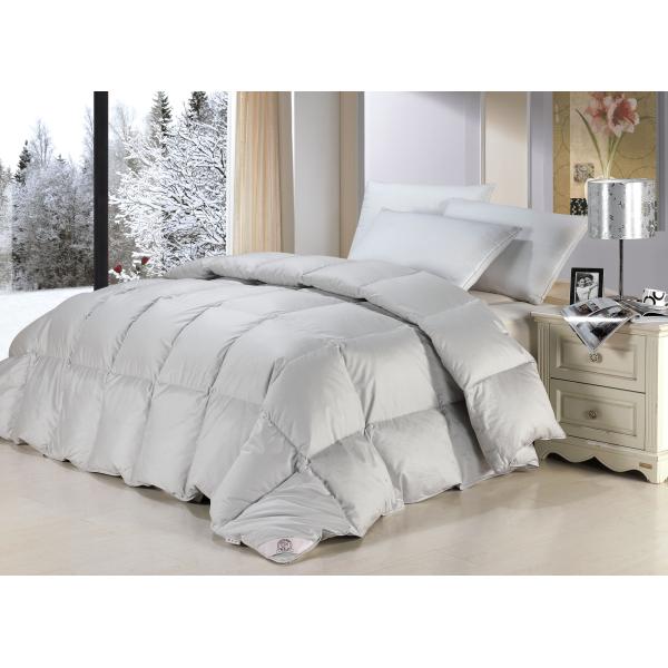 Single Size Cotton Down Feather Quilt with Duck Down , Washed Breathable