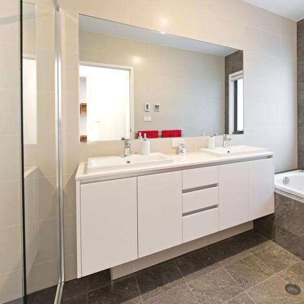 Indoor Home One Meter Wall Hung Bathroom Vanity Units Simple Matte White Melamine Bathroom Vanity Units