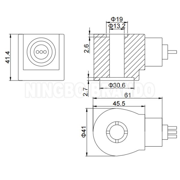 GC Type Valves Solenoid Coil HS4GN01A24 HS4GN02A24 HS4GN03A24 HS4GN04A24 HS4GN07A24