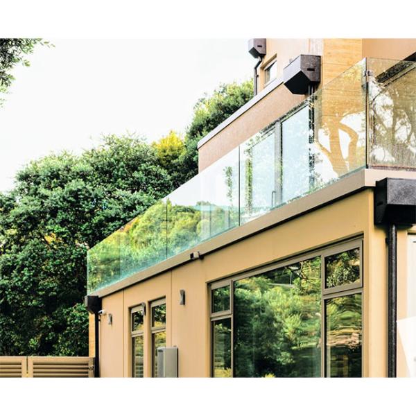 Modern Stainless Steel Frameless Glass Balustrade Toughened Safety Feature