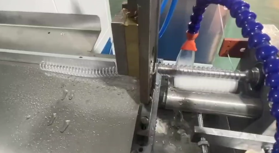 Plastic Spiral Forming Machine With Dual Water Tanks And Touchscreen For PVC PP PET