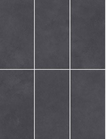 600x1200mm Cement Dark Grey Firebrick Curtain Wall Tile