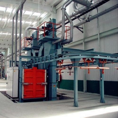 Spinner Hanger Shot Blasting Machines , Wheel Blasting Machine For Aluminium Cars Rims