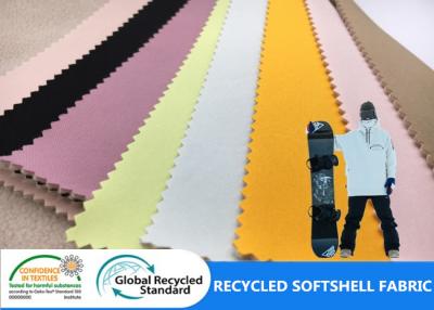 92% Recycled Polyester 3 Layer TPU Polar Fleece Stretch Fabric Soft Shell Skiing Hoodie Jacket Fabric