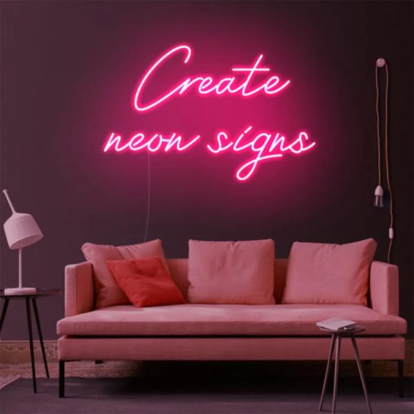 Feliz cumpleaños letras acrílicas LED luces decorativas LED 2835SMD signo neón