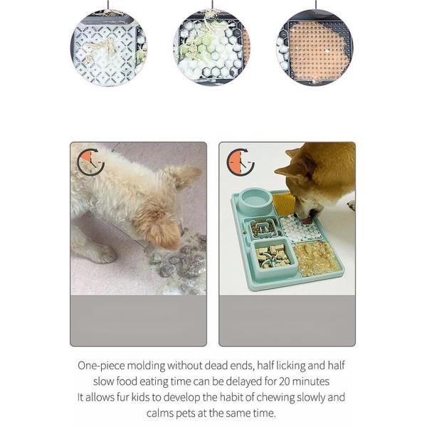 Dog Licking Mat Slow Food Bowl Food Grade Silicone With Suction Cup Pet Bowl