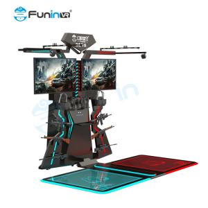サラウンドサウンドオーディオとVRヘッドセットディスプレイを備えた9Dウォーカーシューティングシミュレーターのスリルを体験してください