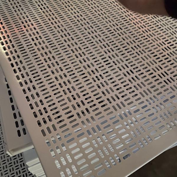 Soundproof Interior Decorative Ceiling Mesh / Perforated Stainless Steel Panels