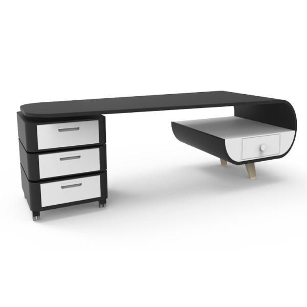 O universal roda a mesa de centro preta de 37.5CM com mobílias da sala de família do armazenamento
