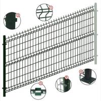 Decorative 3d Curved Welded Wire Mesh Fence Panel for Home Garden Outdoor