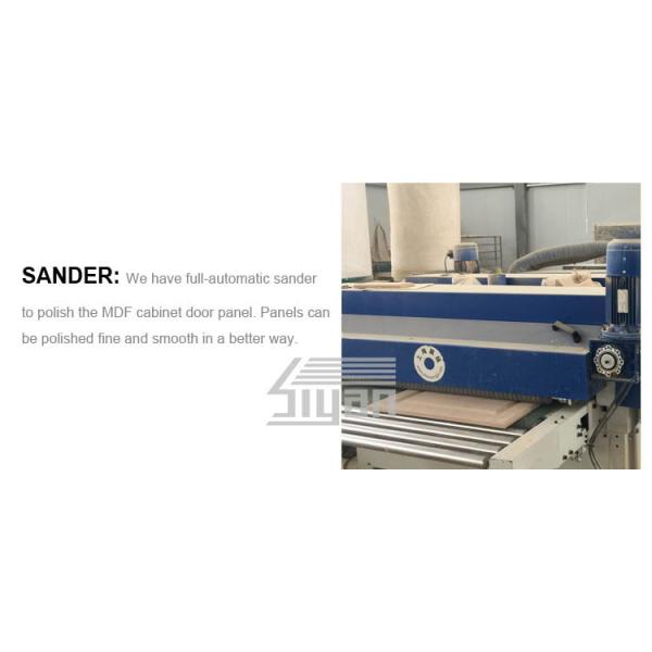 Blue Wood Grain Shaker Kitchen Cabinet Doors 750 - 800kgs / M3 Density