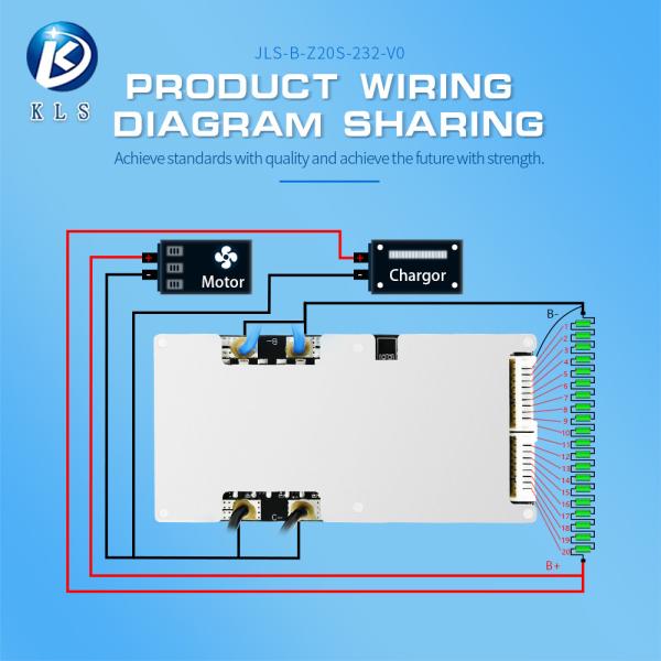 6S - 20S 20A - 90A ハードウェアBMS,BMS 電動自動車用 LiFePO4 NMCバッテリー