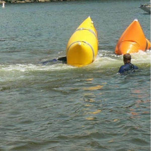 Pillow Shaped Buoyancy Inflatable Underwater Lift Bags Good Sealing