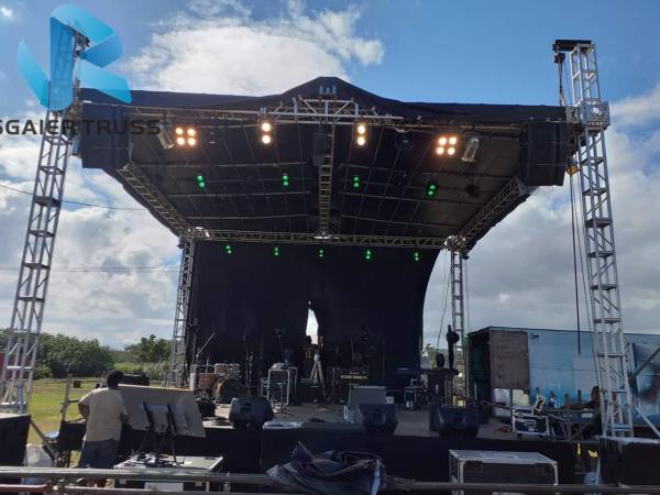 Jbl Speaker Aluminum Box Truss , Arch / Triangle Bolt Truss Stable Performance