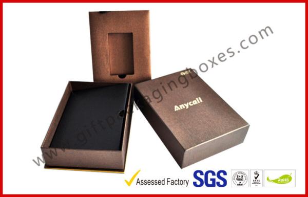 Special Brown Paper Sleeve Electronics Packaging , Promotion Gift Packaging for Samsung Boxes