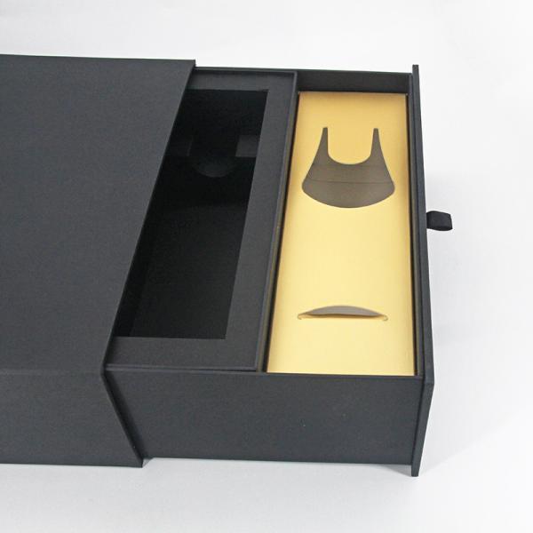 Rigid Cardboard Liquor Packaging Luxury Paper Gift Box For Wine And Wine Glass
