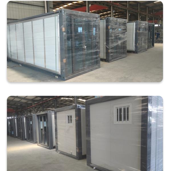 Double wing folding room triple area decoration can be expanded removable mobile container house mobile house