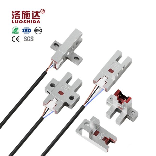 Metal Slot Type Photoelectric Sensor 5mm Slot Width NPN/PNP DC 5-24V High Speed