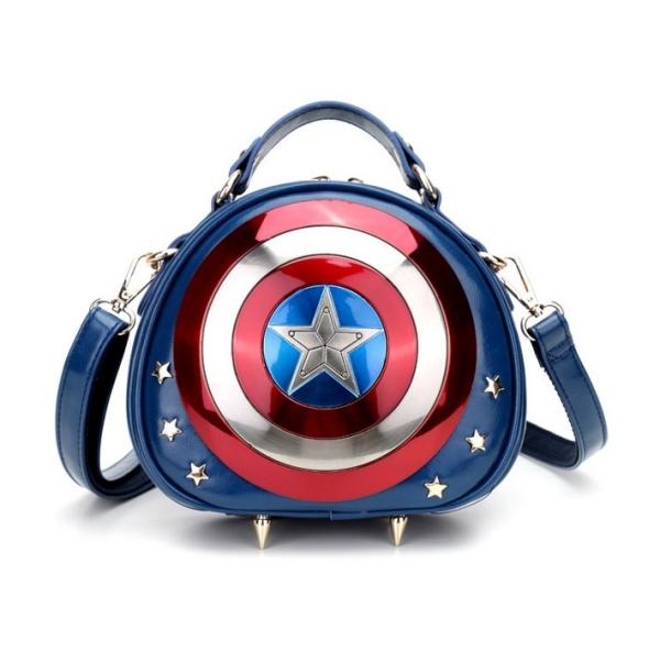 2016 New Avengers Captain America metal shield Ms. handbag Messenger Bag handbag