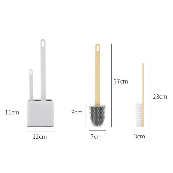 Глубокий очищая держатель держателя щетки чистки шара туалета течебезопасной установленный стеной