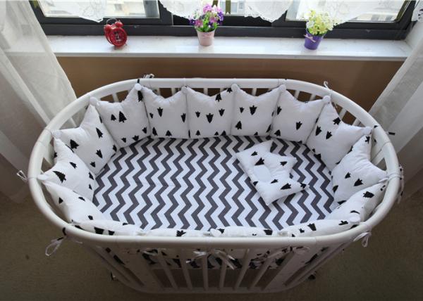 Real Simple Solid Baby Crib Bedding Sets Bed Reducer With Logo Customized