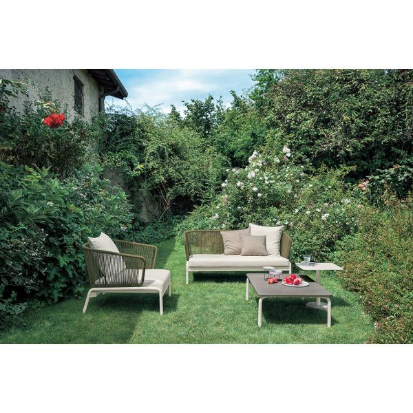 Mail Packing Custom Garden Outdoor Furniture Couch with Rotten Rope Luxury Exterior Sofa