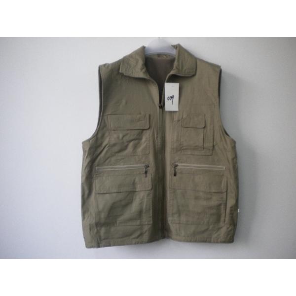 winter vest, polarfleece lining vest, warm vest, khaki, S-3XL