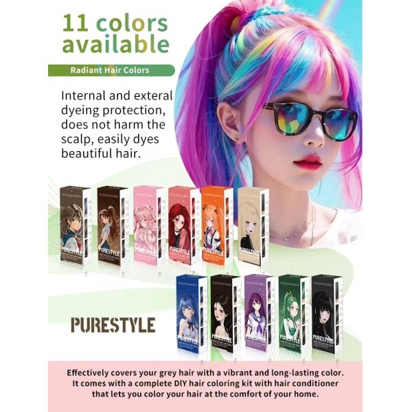 Factory Price  Permanent Home Hair Dye Ammonia Free Hair Color Kit Wholesale from Reliable Hair Dye Factory