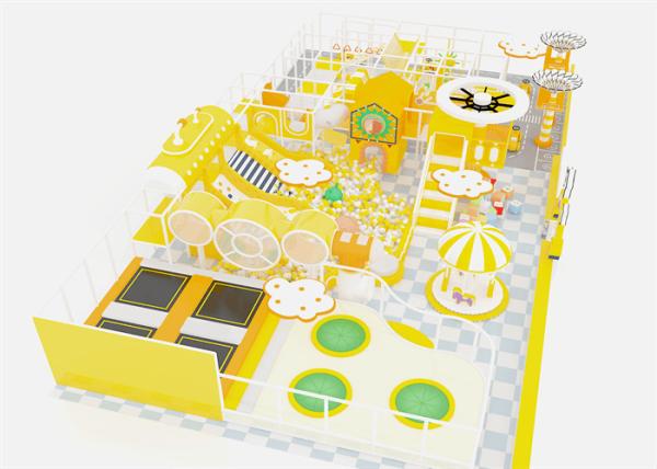 Innovative Themed Kids Indoor Playground Equipment Trampoline Jumping With EVA Mat