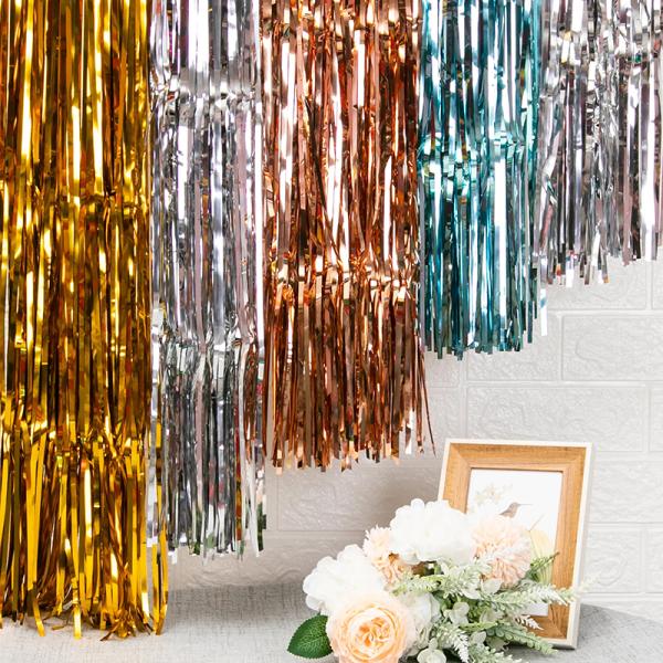 Лазерное фоновое стекло из блестящей фольги с ПЭТ-стенной установкой