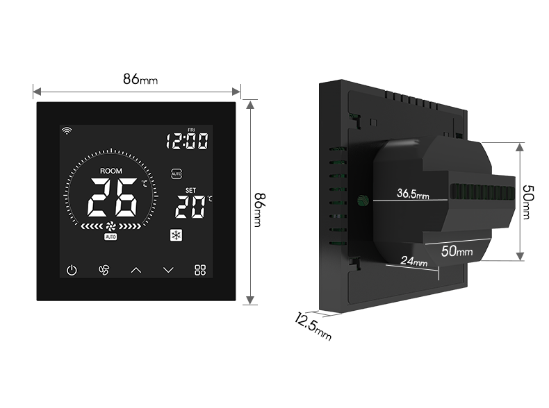 Central Air Conditioning Thermostat With Precise Temperature Control Multi System