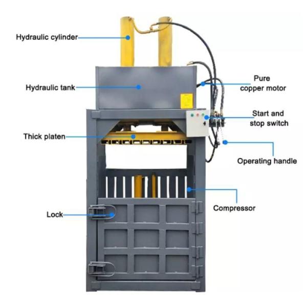 High Automation Hydraulic Cotton Vertical Woven Bag Baler for Metal Raw Materials