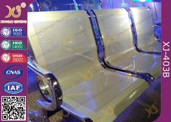 Anti Rust Steel Waiting Area Chairs , Durable Metal Airport Waiting Chairs
