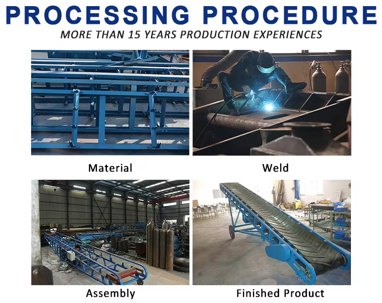 Firewood Fixed Belt Conveyor Corn Powder Horizontal Belt Conveyor