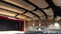Panneaux acoustiques en aluminium courbé Panneaux de plafond acoustiques composites micro 2x6