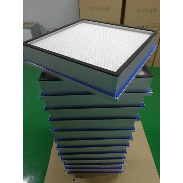 Mini-Pleated HEPA Air Filter with 1175x575x69mm Size, Less Than 200 Pa Initial Resistance and ULPA U15/U17 Standards for Cleanroom Terminal Filtration