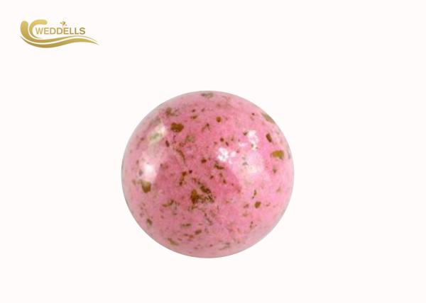 Dried Petal Bath Bomb Add Custom Sticker Fizzy Bath Bomb Free Samples Available