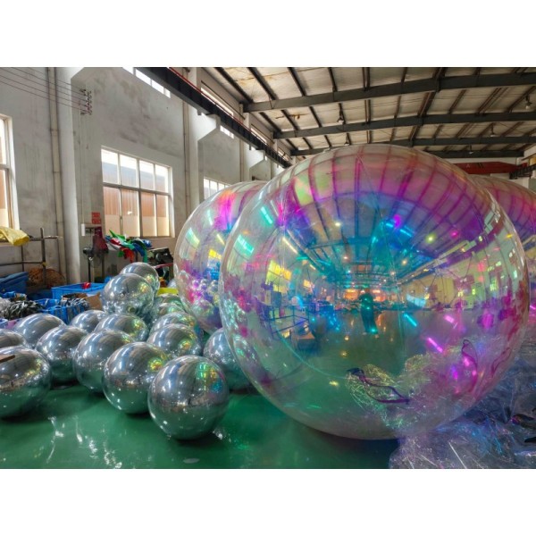 Hot Sales Giant Silver Disco Ballon Shinny Inflatable Mirror Ball PVC Inflatable Event Decoration Wedding Gold Silver Ball