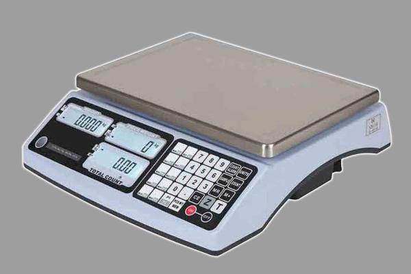 Electronic Grocery Weight Machine With Three LCD Displays Counting