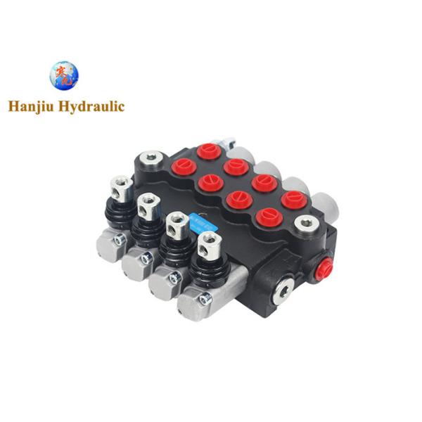 4P40-1A1A1A1A1GKZ1 Hydraulic Direction Valve 40L 4 Spools G3/8 Ports