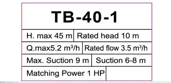 TB40 Mini Support Pump Agricultural Water Pump Diesel Engine Water Pump