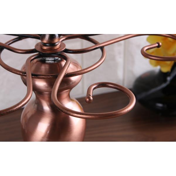 Detachable 600G Wine Glass Tree Stand Six Hooks Stainless Steel Glass Holder