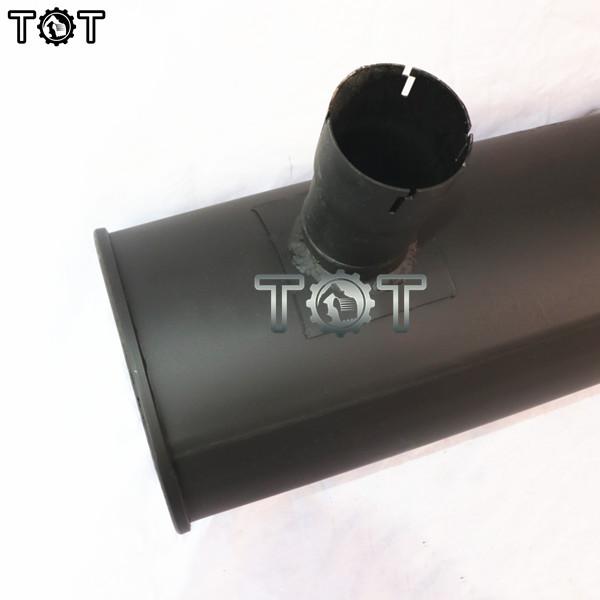 KOBELCO SK350-6 6D34 EXcavator Engine Exhaust Aluminum Muffler Silencer